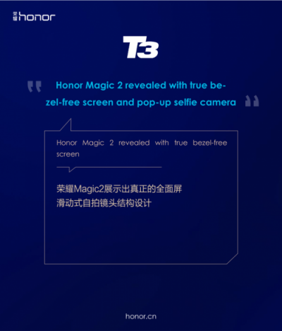 榮耀Magic2德國亮相，全新全面屏獲國內(nèi)外媒體狂贊