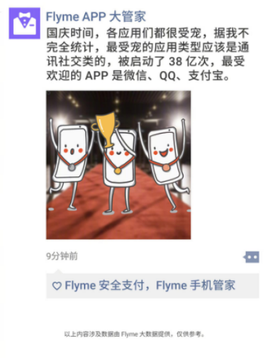 魅族Flyme揭曉國慶假期數(shù)據(jù)，最受歡迎功能和APP都在這里！