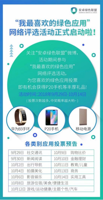“我最喜歡的綠色應用”火爆評選，安卓綠色聯(lián)盟喊你向最愛應用大聲表白