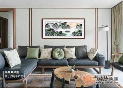 客廳墻壁掛畫圖片大全，家中的顏值全靠一幅畫！