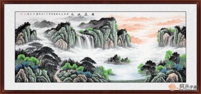 客廳墻壁掛畫圖片大全，家中的顏值全靠一幅畫！