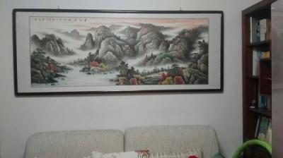 客廳墻壁掛畫圖片大全，家中的顏值全靠一幅畫！