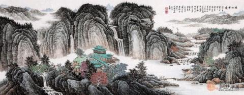 中式客廳掛什么畫好？仿古山水更有“儒雅中國風(fēng)”