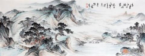 中式客廳掛什么畫好？仿古山水更有“儒雅中國風(fēng)”