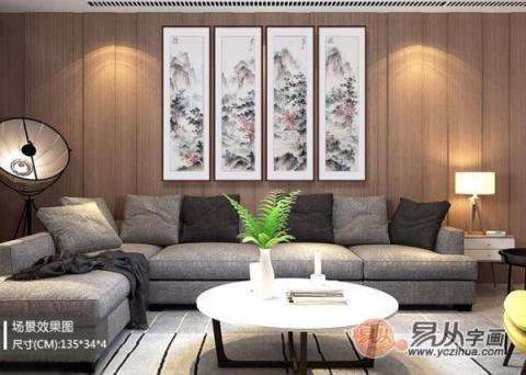 中式客廳掛什么畫好？仿古山水更有“儒雅中國風(fēng)”