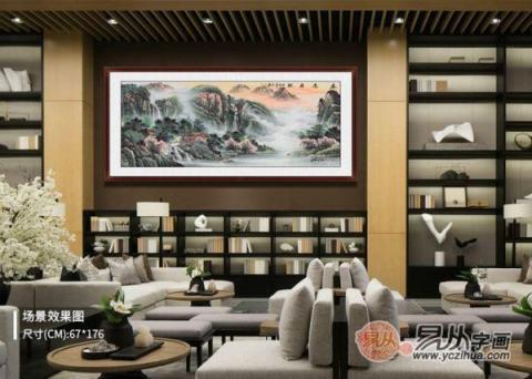 客廳沙發(fā)墻掛畫推薦！五幅山水國畫打造不同美麗的家！