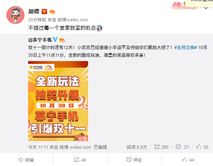 蘇寧手機(jī)雙十一燒腦錦鯉將上線(xiàn)，因走心玩法圈粉