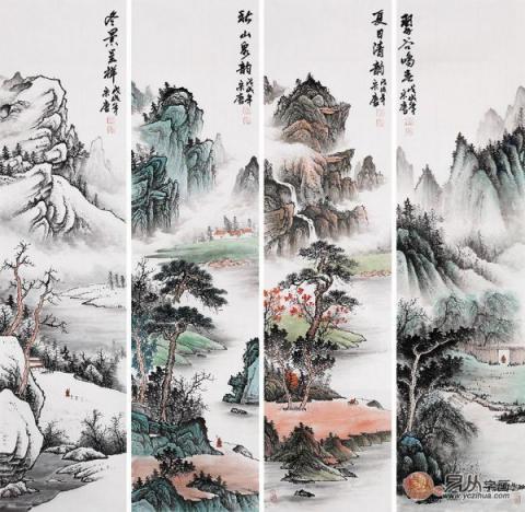 家居裝飾掛什么畫好？手繪國畫裝飾藝術(shù)雅致美景多多！
