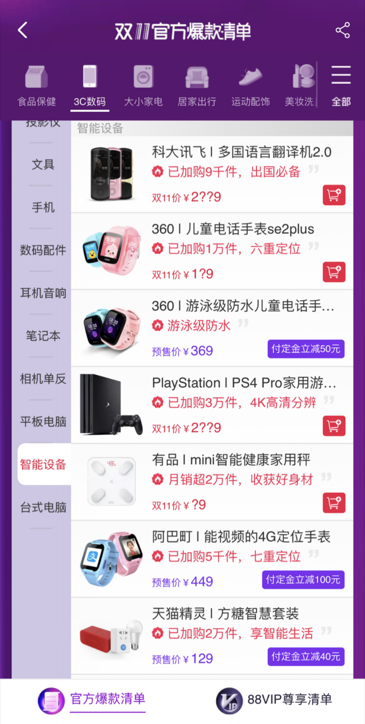 天貓雙十一爆款清單新鮮出爐，訊飛翻譯機2.0成唯一入選翻譯機