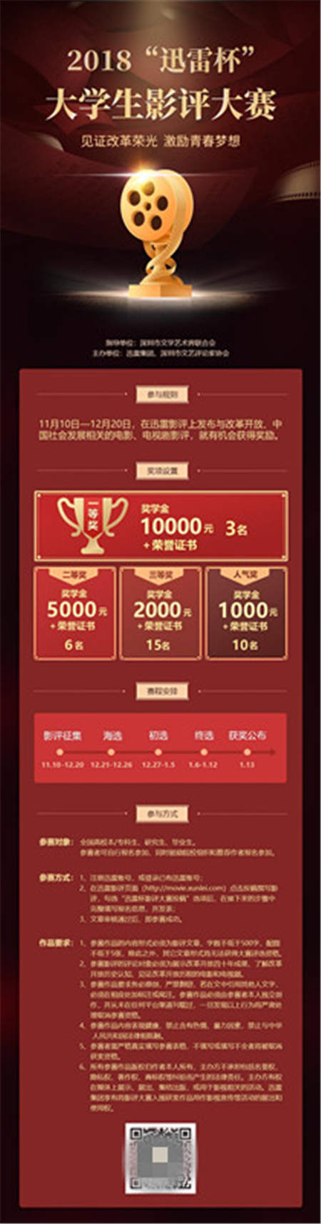寫影評(píng)贏萬元獎(jiǎng)金，“迅雷杯”大學(xué)生影評(píng)大賽即將開啟