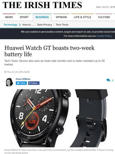 HUAWEI WATCH GT雙十一火爆國(guó)內(nèi)市場(chǎng)， 看看外媒是怎么評(píng)價(jià)它的？