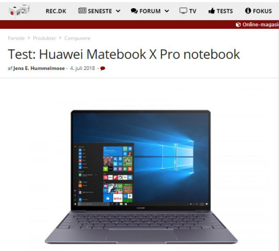 實(shí)力猛將！HUAWEI MateBook X Pro征服“高冷范”的北歐市場(chǎng)