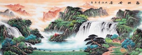 客廳裝飾掛什么畫(huà)？山水國(guó)畫(huà)裝飾旺財(cái)好運(yùn)來(lái)！