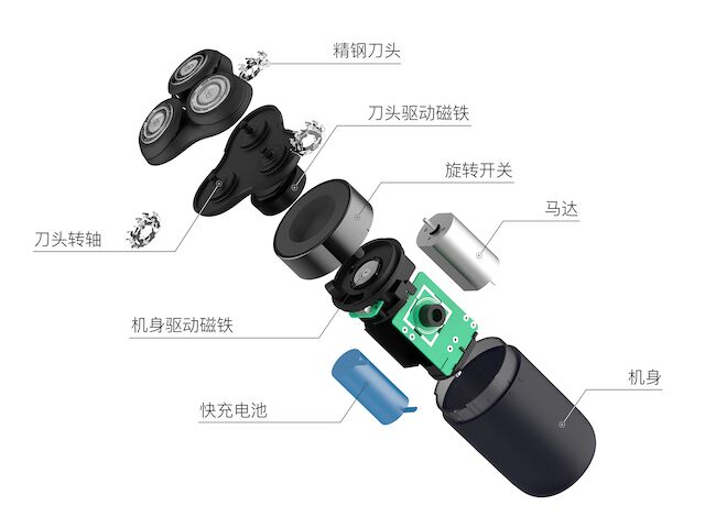 煥醒磁驅(qū)動電動剃須刀，領(lǐng)先黑科技產(chǎn)品