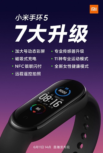 華米科技與小米手環(huán)5官宣“撞車”，全新心率傳感器或成定音