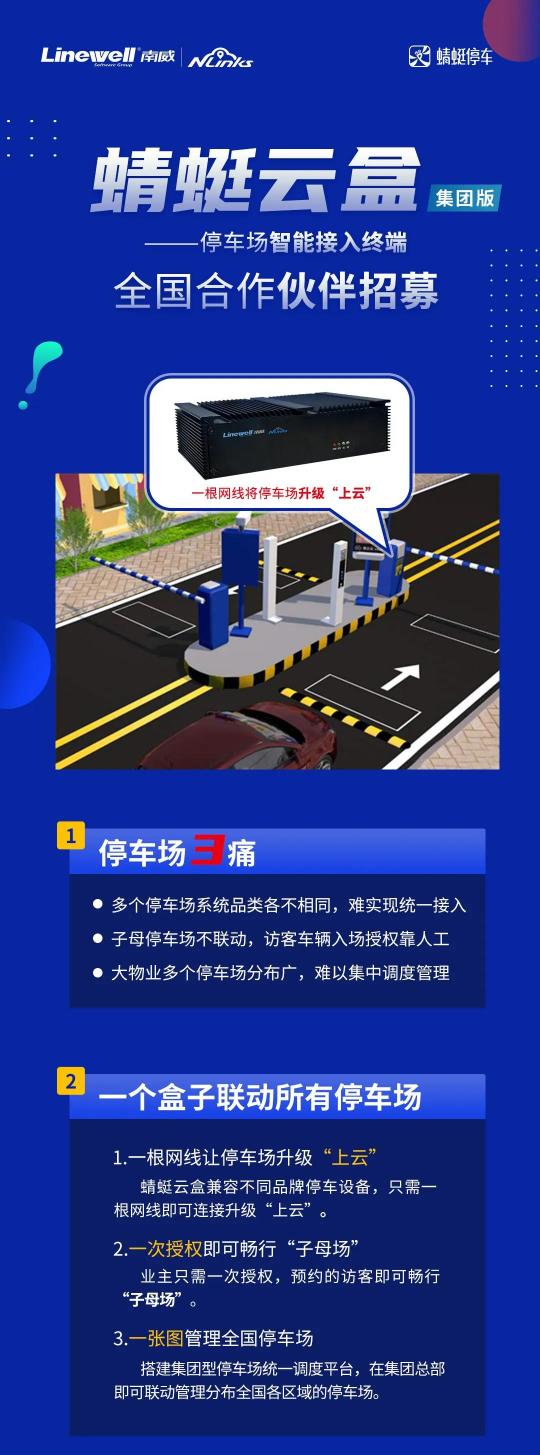 加盟網(wǎng)鏈科技＂蜻蜓云盒＂，共享停車＂新藍(lán)海＂市場(chǎng)