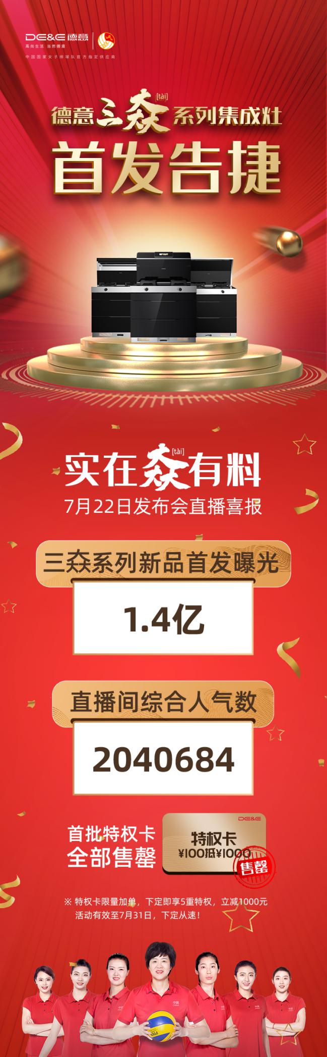 重新定義集成灶，德意三大系列集成灶新品發(fā)布會成功舉辦