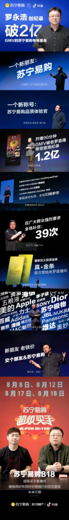 4小時(shí)2億！老羅蘇寧專場(chǎng)刷新紀(jì)錄，抖音好物節(jié)強(qiáng)勢(shì)來(lái)襲！