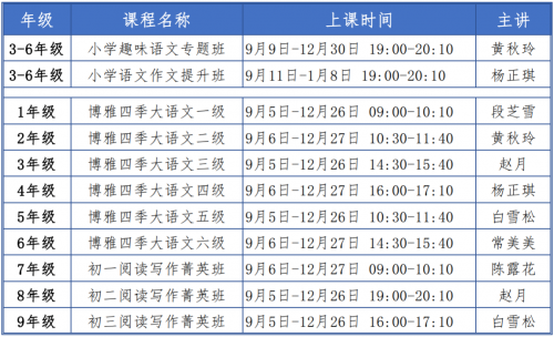9月開(kāi)學(xué)季，讀書(shū)郎雙師直播課《秋季班》助力新學(xué)期