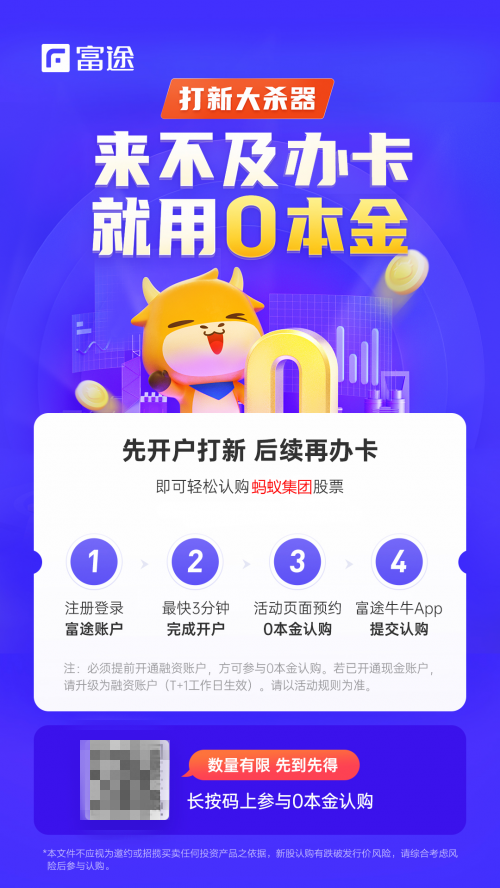 螞蟻集團(tuán)上市在即，富途“放大招”助你港股打新輕松“吃肉”