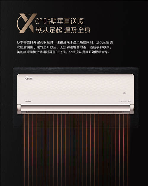 美的空調(diào)旋耀掛機(jī)，顛覆傳統(tǒng)制熱模式的冬季空調(diào)