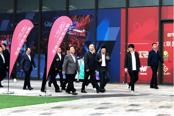陜西省委書記劉國中、西安市委書記王浩、市長李明遠調(diào)研英雄VSPN，關(guān)注西安電競未來