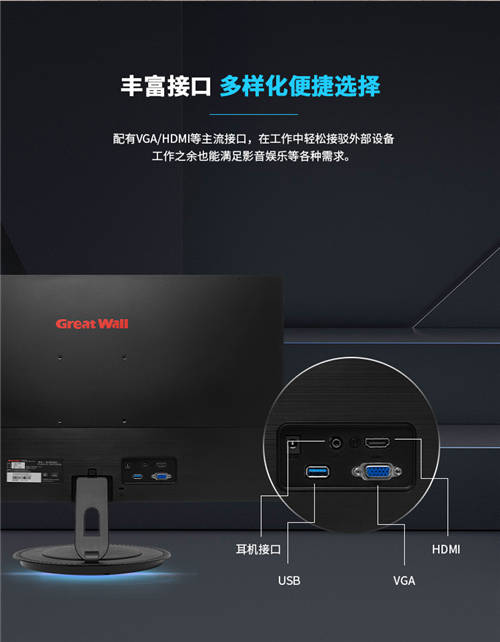 隨時隨地蓄勢待發(fā)，Great Wall 8L1系列顯示器無線高能來襲!