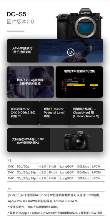 持續(xù)提升用戶體驗(yàn)!松下S系、G系無(wú)反微單相機(jī)固件升級(jí)