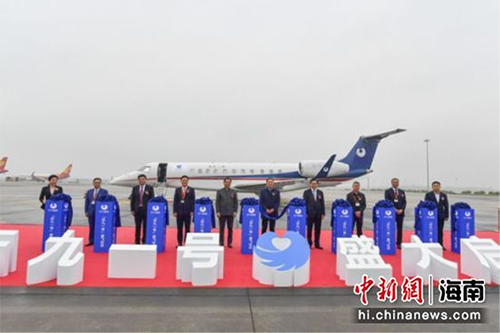 由40人共享的公務(wù)專機“天九一號”舉行首飛儀式
