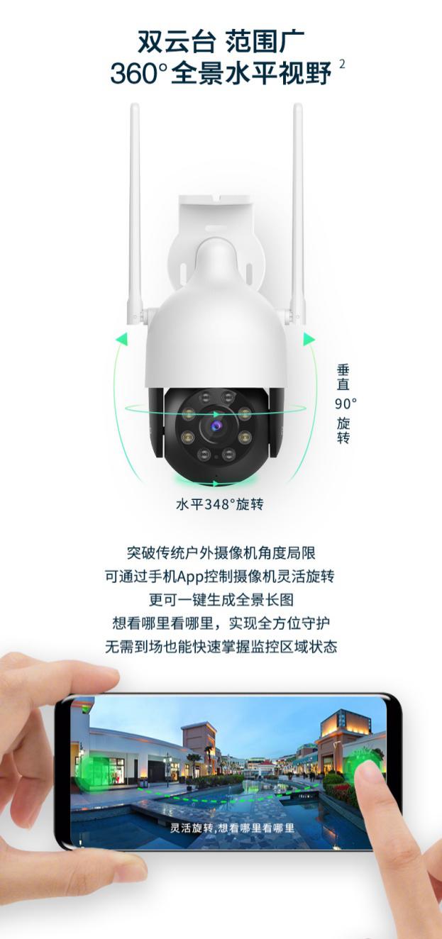 360°全景水平視野防盜無(wú)憂(yōu) 360智能攝像機(jī)室外球機(jī)5C首發(fā)開(kāi)售