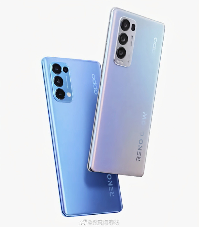 OPPO Reno5 Pro 渲染圖