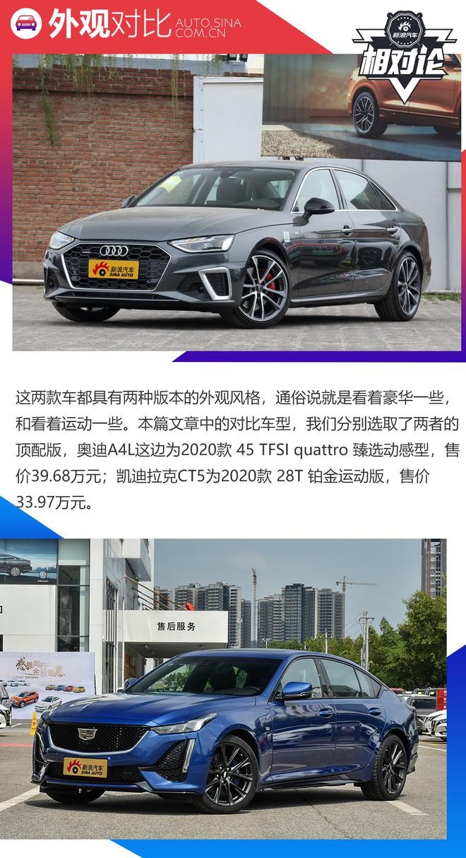 豪華與性能兼?zhèn)洌瑒P迪拉克CT5比奧迪A4L更值得