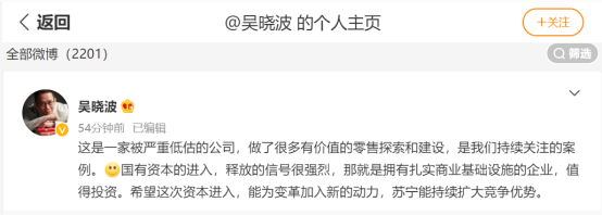 國資入股蘇寧：意在抄底？還是打破壟斷？