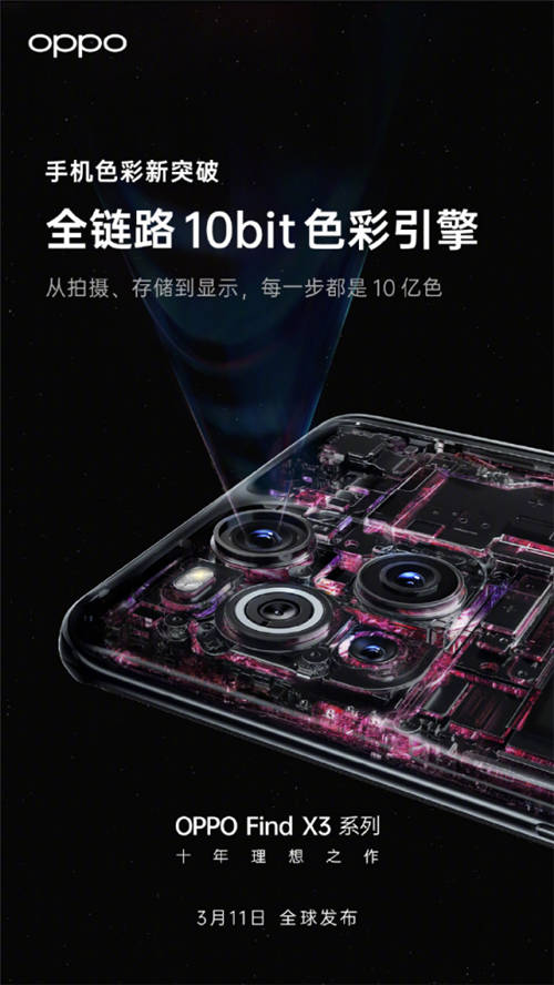 10億色雙主攝！OPPO Find X3系列堪稱“色彩大師”