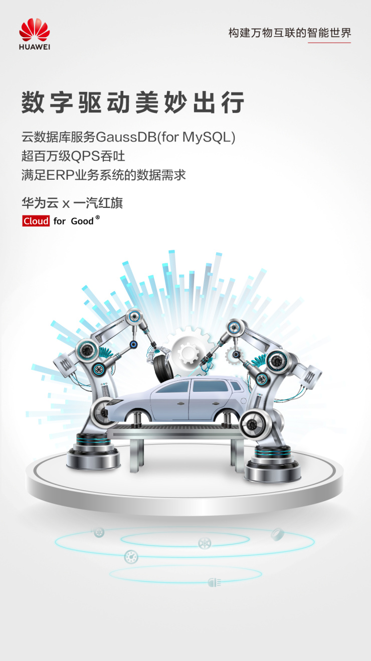 GaussD助力企業(yè)降本增效，華為云加速中國一汽數(shù)字化轉(zhuǎn)型升級