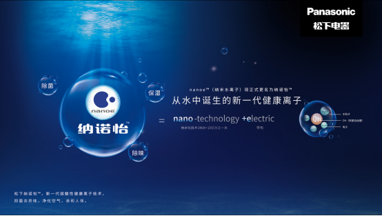 松下納米水離子技術(shù)中文名為納諾怡，黑科技實(shí)現(xiàn)除菌除味