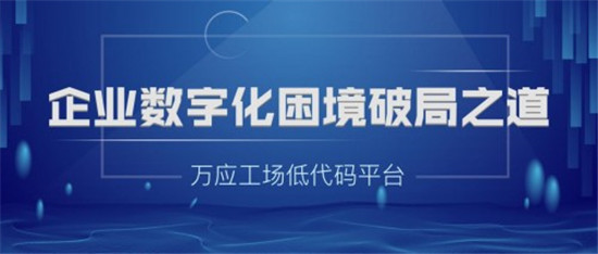 萬應(yīng)工場低代碼平臺(tái)——企業(yè)數(shù)字化困境破局之道