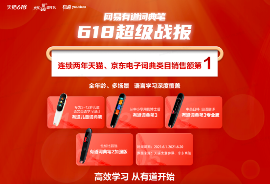 連續(xù)兩年榮獲天貓、京東電子詞典類銷售第業(yè)???