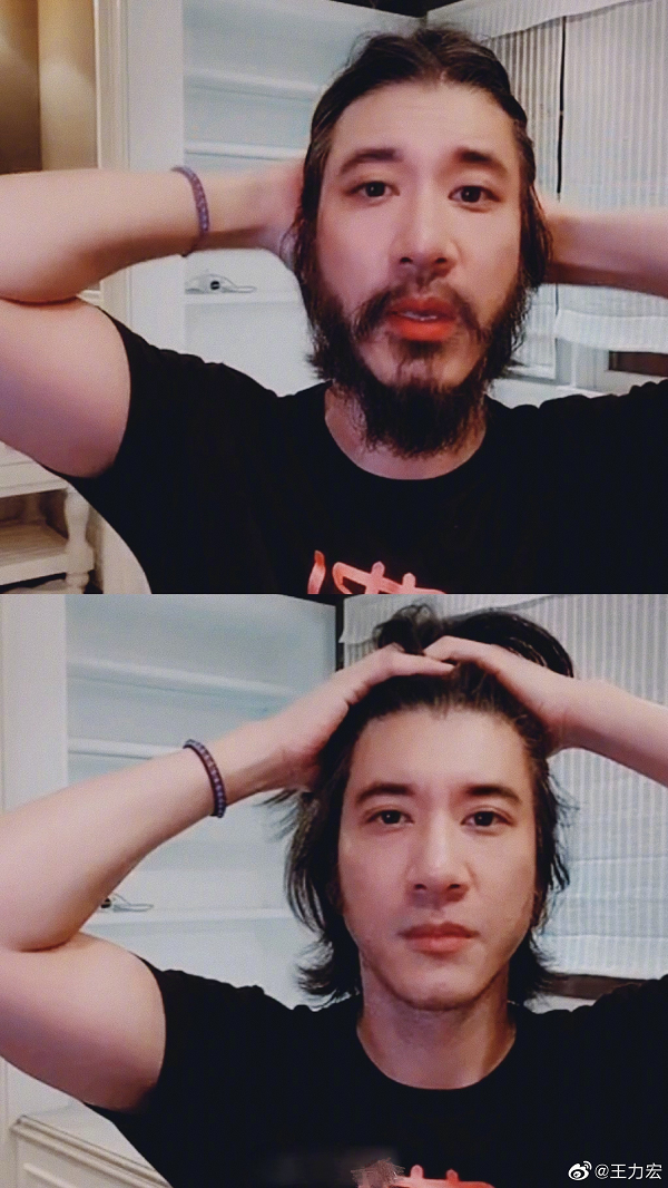 明星抖音帶貨又有名場面，王力宏寵粉直播刮胡子