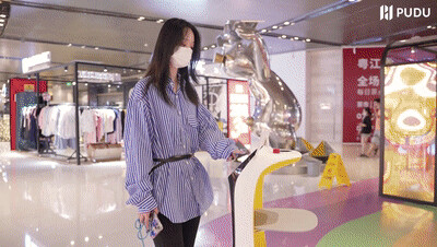 掃碼領取優(yōu)惠券，普渡機器人“葫蘆”助力商家營銷