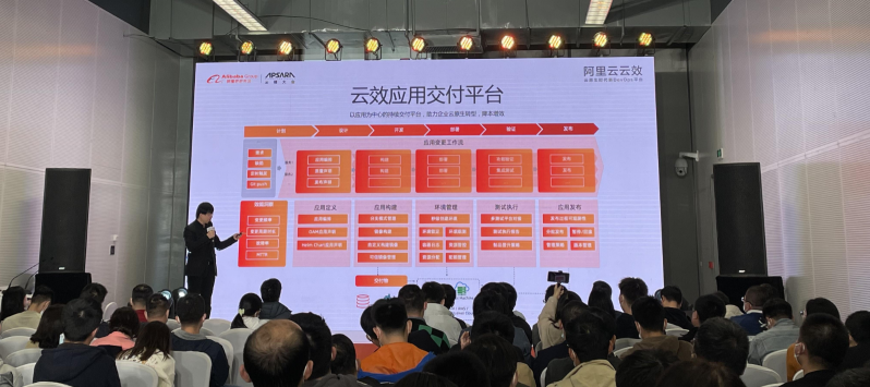 阿里云云效發(fā)布云原生應(yīng)用交付平臺，加速企業(yè)云原生DevOps規(guī)?；涞?/></p><p><strong>云原生時代需要以應(yīng)用為</strong><strong>中</strong><strong>心的De</strong><strong>vOps</strong><strong>平臺</strong></p><p>隨著Docker、K8S、微服務(wù)架構(gòu)等云原生技術(shù)的成熟與普及,企業(yè)采納云原生成為必然趨勢。據(jù)Gartner預(yù)測,到2022年,將有75%的企業(yè)應(yīng)用云原生技術(shù)。</p><p>然而,現(xiàn)狀是大部分企業(yè)仍然只是在測試環(huán)境或者小范圍中應(yīng)用云原生。這是因為云原生在給企業(yè)帶來了更低的成本和更高效的軟件開發(fā)的同時,也帶來了新的技術(shù)門檻——企業(yè)需要全新的運維方式和研發(fā)流程、以及大量一線開發(fā)人員的培訓成本。</p><p>要想規(guī)?；涞卦圃?離不開DevOps工具平臺的支持。那么,什么是適合云原生時代的DevOps平臺呢?答案是以應(yīng)用為中心。</p><p>所謂的應(yīng)用是線上提供給用戶的一個服務(wù),一個應(yīng)用可以關(guān)聯(lián)代碼庫、多個環(huán)境如開發(fā)、測試、線上環(huán)境等,以及 CICD流程和各種資源如容器、數(shù)據(jù)庫等。</p><p>相比于K8S的資源視角,應(yīng)用視角可以讓開發(fā)者更方便地去設(shè)計部署架構(gòu)、申請資源、規(guī)范上線流程、分配人員權(quán)限等。而企業(yè)要落地云原生,核心就是讓眾多開發(fā)人員可以自運維。</p><p>總結(jié)來看,以應(yīng)用為中心對企業(yè)有3大好處:</p><p>1、<strong>方便組織資產(chǎn)和交付過程</strong>。企業(yè)可以以應(yīng)用為中心來聚合代碼、交付流程、制品、測試、環(huán)境資源等,在一個平臺來統(tǒng)一管理。</p><p>2、<strong>多角色協(xié)同開發(fā)運維</strong>。落地DevOps的關(guān)鍵是豐富的自動化工具和運維兜底策略可以讓每個開發(fā)高效工作而無需擔心線上風險,在以應(yīng)用為中心的DevOps平臺上,運維工程師可以圍繞應(yīng)用去配置流程和規(guī)則,將部署和運維過程自動化。而開發(fā)可以成為操作者,專注代碼編寫和功能驗證。這才是真正的DevOps。</p><p>3、<strong>關(guān)注點分離和安全合規(guī)</strong>。應(yīng)用將研發(fā)視角和K8S資源視角做了分離,運維工程師將應(yīng)用的交付運維工作交給開發(fā)以后,可以專注于基礎(chǔ)設(shè)施運維和高可用保障。企業(yè)管理者也可以通過對應(yīng)用交付流程的統(tǒng)一管控來達到安全合規(guī)的目的,比如可以在重大節(jié)日禁止變更,或者統(tǒng)一設(shè)置上線審批流程等等。</p><p><strong>云效App</strong><strong>Stack——以</strong><strong>應(yīng)用為</strong><strong>中</strong><strong>心的云原生應(yīng)用交付平臺</strong></p><p>本次阿里云云效發(fā)布的應(yīng)用交付平臺AppStack,就是這樣一款以應(yīng)用為中心的云原生應(yīng)用交付平臺。</p><p align=