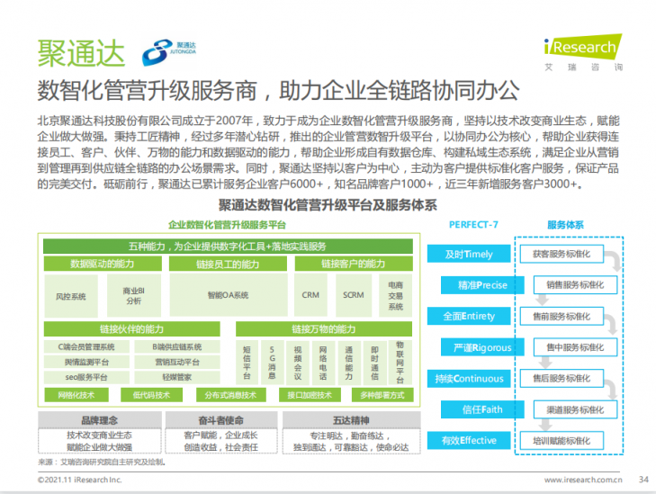 艾瑞年度綜合辦公報告發(fā)布，聚通達“SaaS+”辦公理念備受矚目