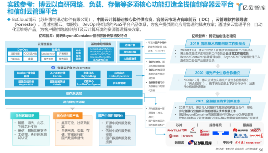 BoClouud博云入選億歐智庫 “2021信創(chuàng)產(chǎn)業(yè)應用落地供應商60強”榜單