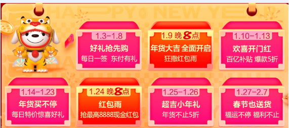2022京東淘寶天貓年貨節(jié)活動是什么時候？9999元超級紅包、滿減攻略