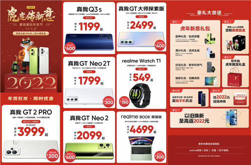 虎虎傳新意！realme真我潮玩年貨節(jié)購機至高立省1100元