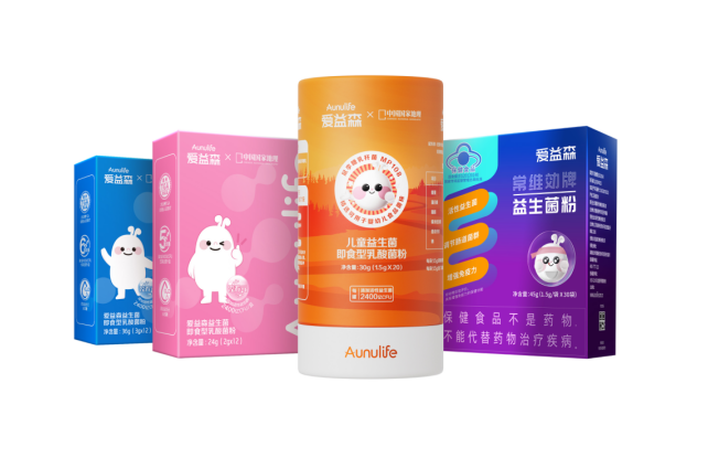 愛益森精耕益生菌領(lǐng)域，推出首款藍帽益生菌產(chǎn)品愛益森小紫盒