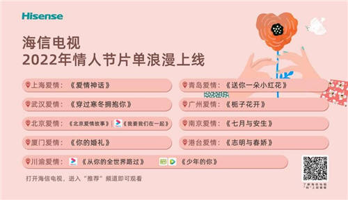 全網(wǎng)首播《穿過寒冬擁抱你》，情人節(jié)打開海信電視盡享浪漫