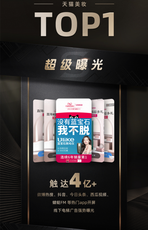 Ulike脫毛儀天貓超級(jí)品牌日席卷全網(wǎng)，爆品效應(yīng)再現(xiàn)