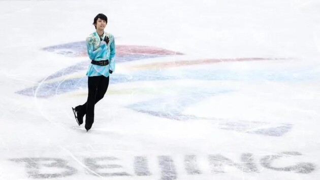 北京冬奧會(huì)主媒體中心（MMC）中，羽生結(jié)弦一個(gè)人的發(fā)布會(huì)