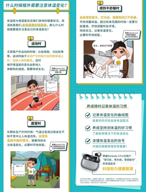 榮耀耳機(jī)引領(lǐng)TWS行業(yè)帶來(lái)測(cè)溫功能 邀你一起解答人的正常體溫是37度嗎？